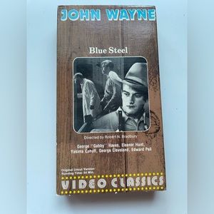 John Wayne VHS Blue Steel , Vintage Country Western Movie